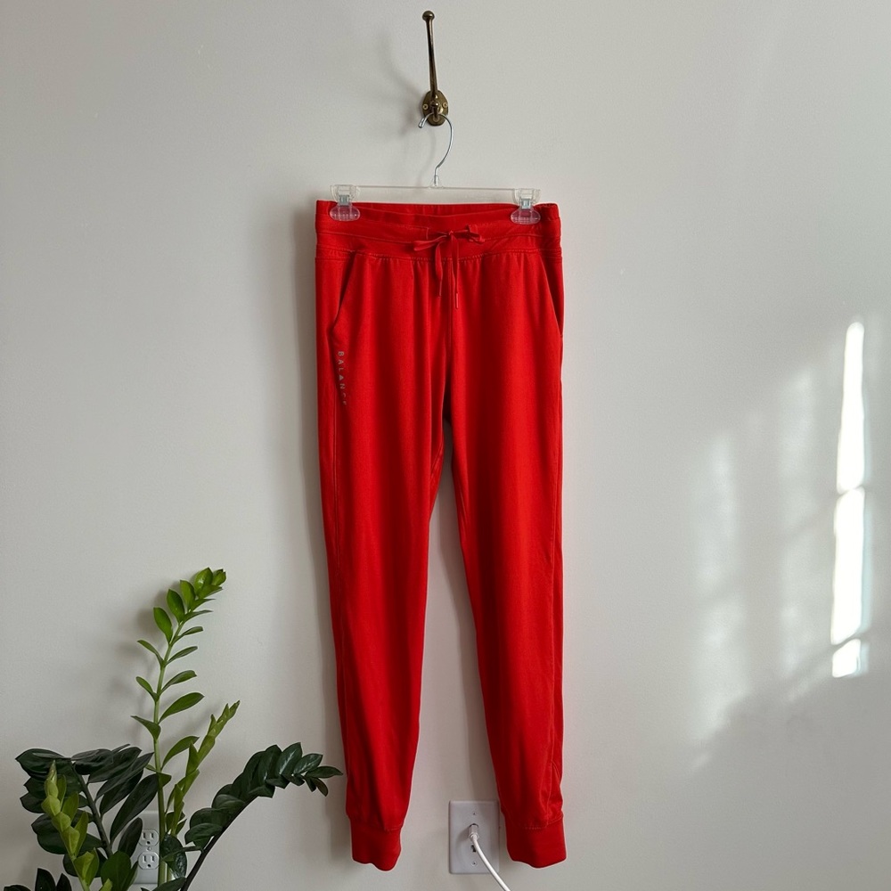 Cherry Red Balance Athletica Drawstring Joggers- M - image 1